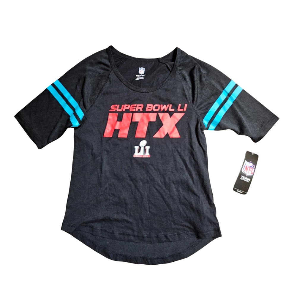 Super Bowl LI HTX Graphic Shirt Girls M 10-12 Football NFL Team Apparel NWT